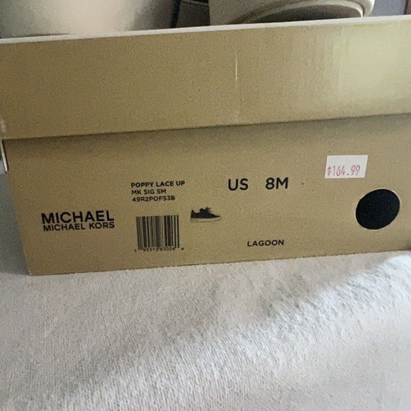 BRAND NEW MICHAEL KORS LAGOON BROWN SNEAKER SHOES SIZE 8 DISCONTINUED - Picture 4 of 4